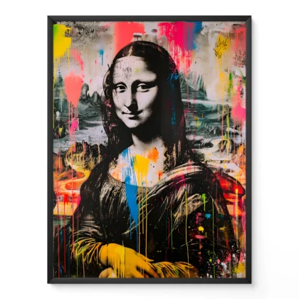 Pop Art Mona Lisa Poster – Modern Wall Art Print
