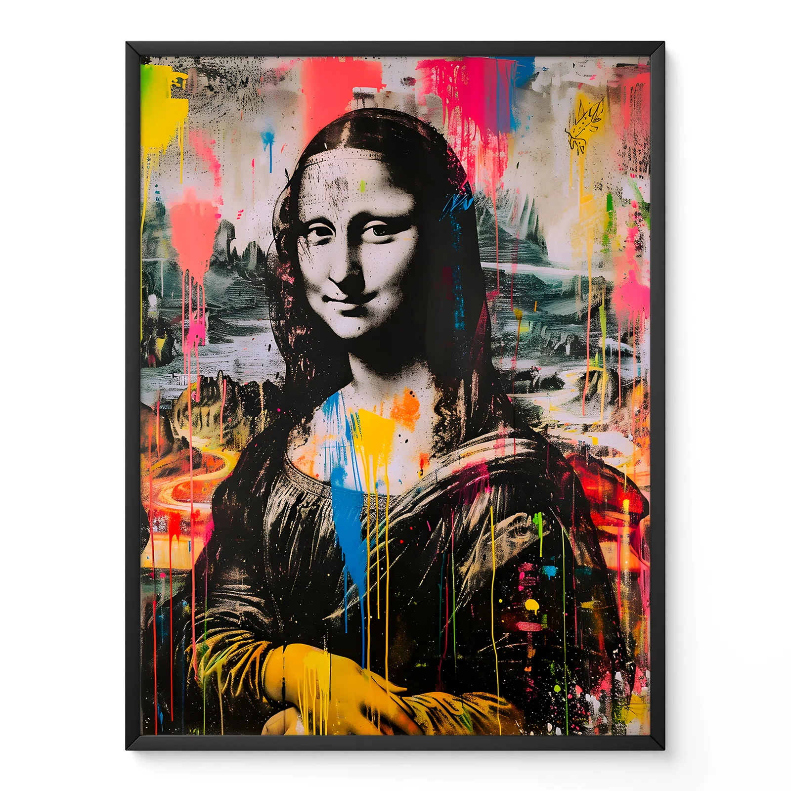 Pop Art Mona Lisa Poster – Modern Wall Art Print