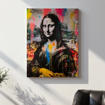 Pop Art Mona Lisa Poster – Modern Wall Art Print