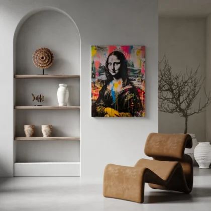 Pop Art Mona Lisa Poster – Modern Wall Art Print