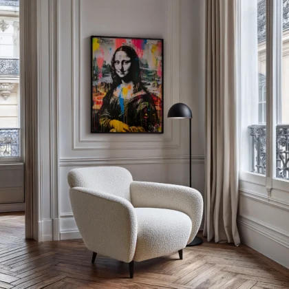 Pop Art Mona Lisa Poster – Modern Wall Art Print