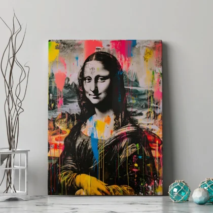 Pop Art Mona Lisa Poster – Modern Wall Art Print