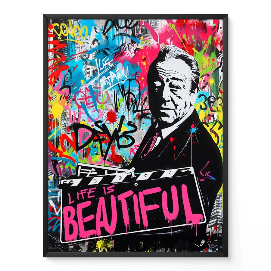 Graffiti Wandbild – Life Is Beautiful