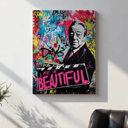 Graffiti Poster – Life Is Beautiful Wall Art