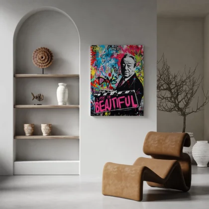 Graffiti Poster – Life Is Beautiful Wall Art