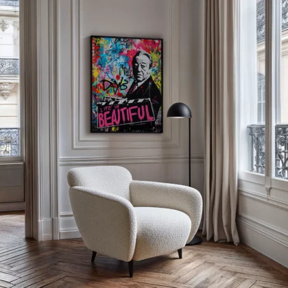 Graffiti Poster – Life Is Beautiful Wall Art