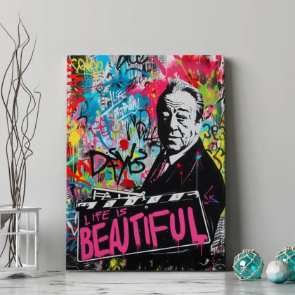 Graffiti Poster – Life Is Beautiful Wall Art