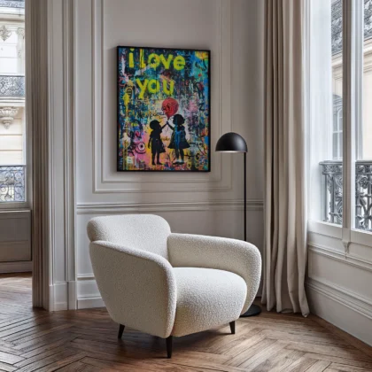 Graffiti Wandbild – I Love You