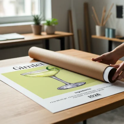 Wandbild – Gimlet Cocktail Rezept