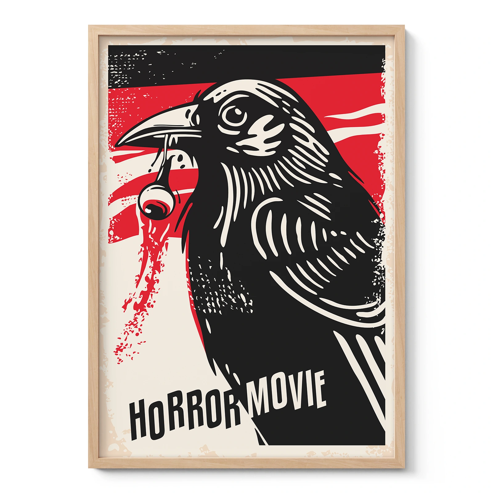 Horror Movie Wall Art – Crow Art Print