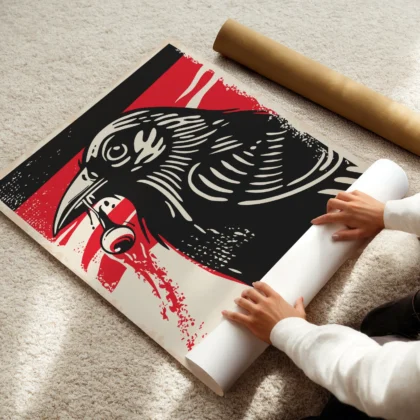 Horror Movie Wall Art – Crow Art Print