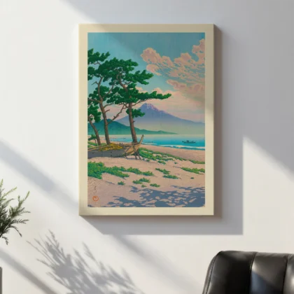 Pine Beach at Miho by Hasui Kawase