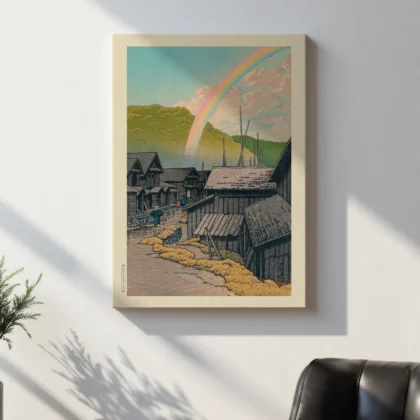 Rainbow at Kanita by Kawase Hasui