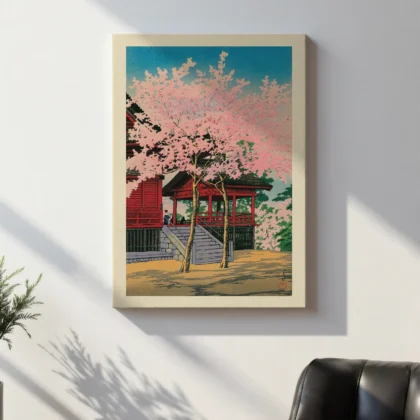 Kiyomizu-Halle in Ueno – Hasui Kawase Wandbild
