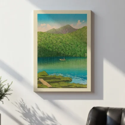 Morning at Tsutanuma Pond by Hasui Kawase