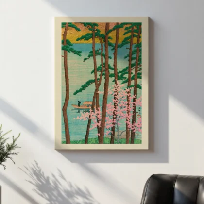 Spring in Arashiyama by Hasui Kawase