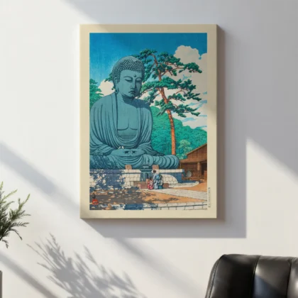 Großer Buddha von Kamakura – Hasui Kawase Wandbild