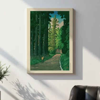 Road to Nikko – Hasui Kawase Art Print
