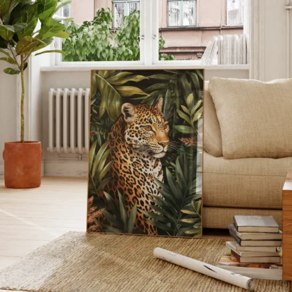 Wandbild – Leopard