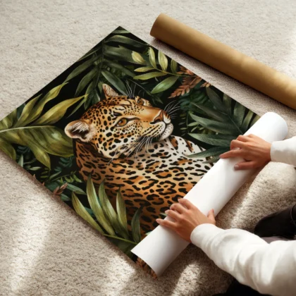 Wandbild – Leopard
