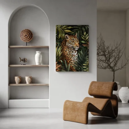 Wandbild – Leopard