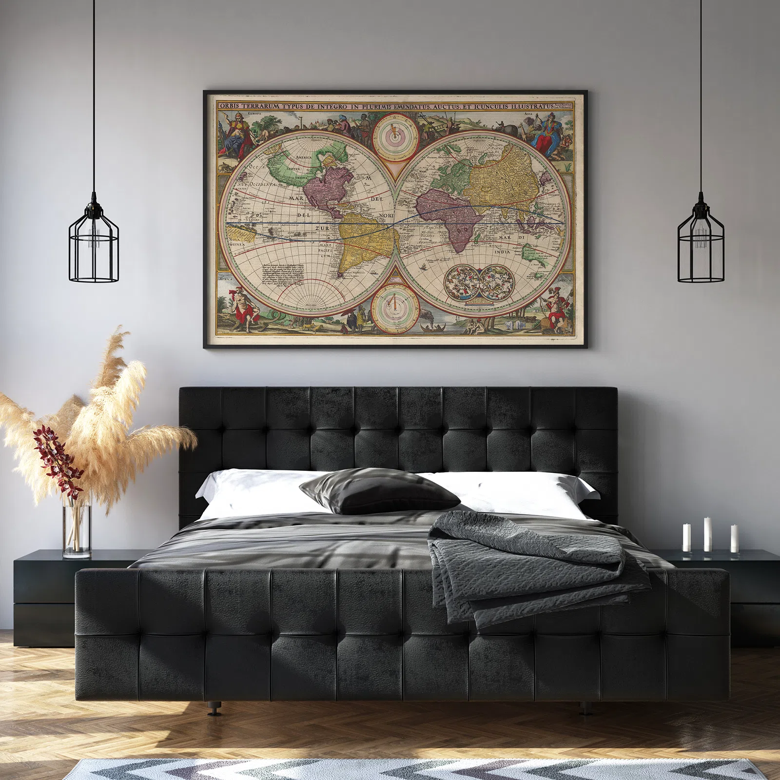 Vintage World Map – Poster or Canvas Print