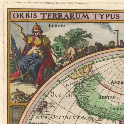 Vintage World Map – Poster or Canvas Print