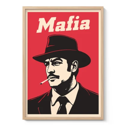 Retro stiliaus paveikslas – Mafia