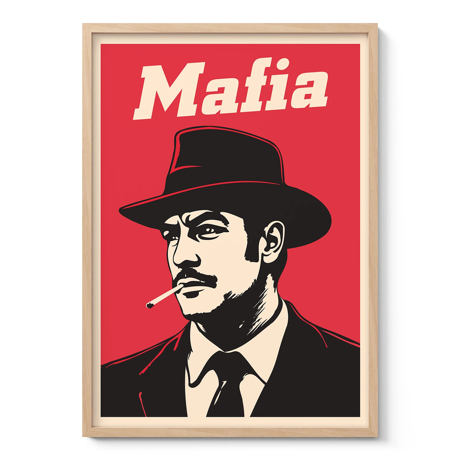 Retro stiliaus paveikslas – Mafia