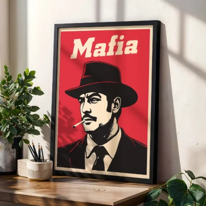 Retro stiliaus paveikslas – Mafia