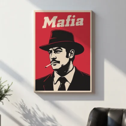 Retro stiliaus paveikslas – Mafia