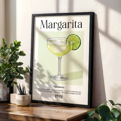 Wandbild – Margarita Cocktail Rezept
