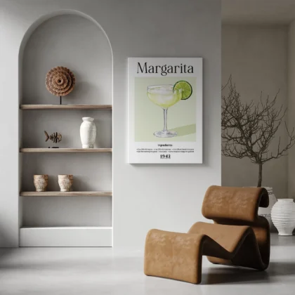 Wandbild – Margarita Cocktail Rezept