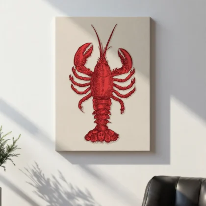 Lobster Wall Art – Vintage Seafood Print