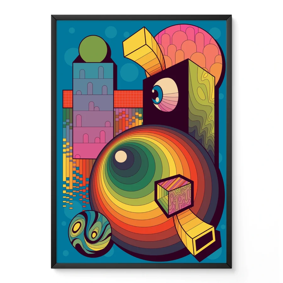 Abstraktus paveikslas – Geometrija