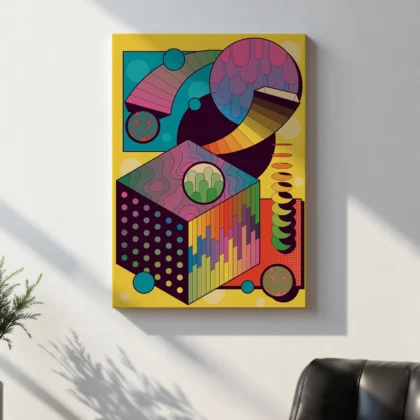 Abstraktes Wandbild – Form