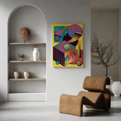 Abstraktes Wandbild – Form