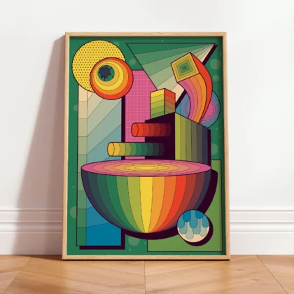 Abstraktes Wandbild – Spektrum