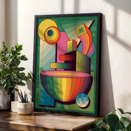 Abstraktes Wandbild – Spektrum