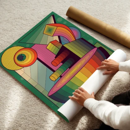 Abstraktes Wandbild – Spektrum