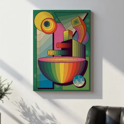 Abstraktes Wandbild – Spektrum