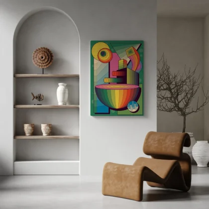 Abstraktes Wandbild – Spektrum