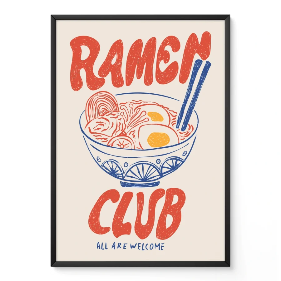 Ramen Poster – Japanese Food Kitchen Wall Art