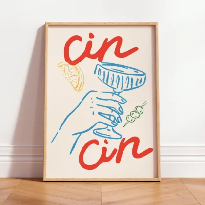 Wandbild – Cin Cin Cocktail