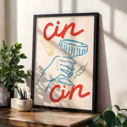 Wandbild – Cin Cin Cocktail