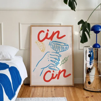 Wandbild – Cin Cin Cocktail