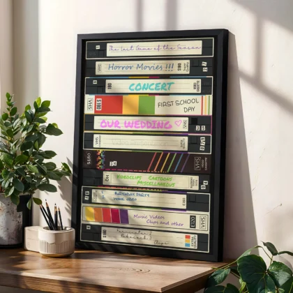 VHS Wandbild – Retro-Stil