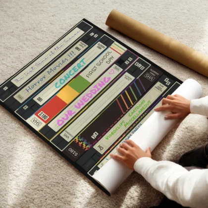 VHS Wandbild – Retro-Stil