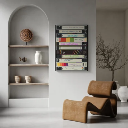VHS Wandbild – Retro-Stil