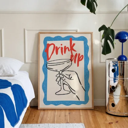 Cocktail Wall Art – Drink Up